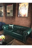 3A Mobilya Dark Green Chesterfield Kanepe thumbnail 3