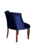 3A Mobilya Dark Blue Kapitone Midi Berjer thumbnail 2