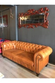 3A Mobilya Hakiki Deri Maya Taba Chesterfield thumbnail 3