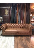 3A Mobilya Taba Nubuk Chesterfield thumbnail 1