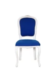 3A Mobilya White Blue Sandalye 48x43x100 cm thumbnail 1