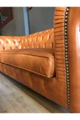3A Mobilya Hakiki Deri Maya Taba Chesterfield thumbnail 4