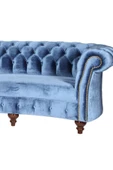 3A Mobilya Blue Chesterfield 230X90X80 CM thumbnail 3