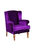 3A Mobilya New Purple Kulaklı Berjer 100x83x77 cm thumbnail 1