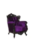 3A Mobilya Black And Purple Berjer thumbnail 2