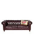 3A Mobilya Class Dark Brown Chesterfield thumbnail 1