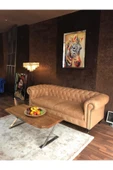 3A Mobilya 3a Bristol Taba Hakiki Deri Chesterfield thumbnail 3