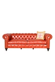 3A Mobilya Taba Hakiki Deri Chesterfield thumbnail 3