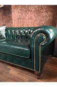 3A Mobilya Dark Green Chesterfield Kanepe thumbnail 7