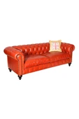 3A Mobilya Taba Hakiki Deri Chesterfield thumbnail 2