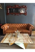 3A Mobilya Hakiki Deri Maya Taba Chesterfield thumbnail 7