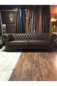 3A Mobilya New Brown Nubuk Chesterfield thumbnail 2