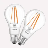 Osram 60 W Sarı Klasik E27 Duy 2'li Led Ampul thumbnail 2