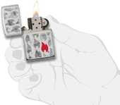 Zippo Red Flame In Flames Dizayn Çakmak thumbnail 4