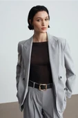 60783 DİLVİN KRUVAZE BLAZER CEKET thumbnail 1