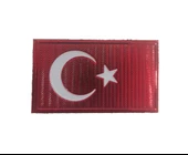 Single Sword Arkası Cırtlı Plastik Bayrak Patch thumbnail 2