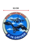 More Than One Hour F-16 Driver Plastik Arma Patch thumbnail 1