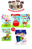 4 lü Boyama Kitabı Seti (Keçeli Kalem Hediyeli) thumbnail 1