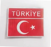 Single Sword Arkası Cırtlı Plastik Bayrak Patch thumbnail 1