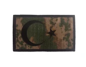 Single Sword Arkası Cırtlı Plastik Bayrak Patch thumbnail 3