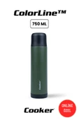 Cooker ColorLine 750 ml Paslanmaz Çelik Termos thumbnail 1