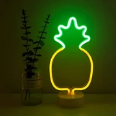 Ananas Neon LED Lamba thumbnail 1