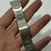 Vintage Çelik Saat Kordon 24mm Gri thumbnail 3