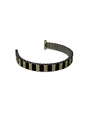 Vintage Flex Çelik Kordon 12mm Gold-Siyah thumbnail 1