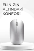 Mouse Çift Modlu Bluetooth + Usb Şarjli Sessiz Kablosuz Fare TM19 thumbnail 3