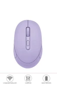 Mouse Bluetooth + Usb Çift Modlu Şarjli Sessiz Kablosuz Fare TM17 thumbnail 1