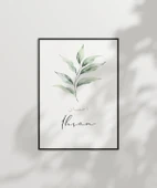 İhsan Minimal Botanik Duvar Poster thumbnail 1