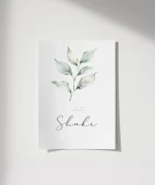 Şükür Minimal Botanik Duvar Poster thumbnail 4