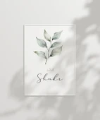 Şükür Minimal Botanik Duvar Poster thumbnail 2