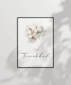 Tevekkül Minimal Çiçek Temalı Duvar Poster thumbnail 1