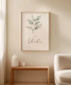 Şükür Minimal Botanik Duvar Poster thumbnail 6
