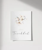 Tevekkül Minimal Çiçek Temalı Duvar Poster thumbnail 4