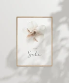 Sabr Minimal Çiçek Temalı Duvar Poster thumbnail 3
