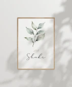 Şükür Minimal Botanik Duvar Poster thumbnail 3