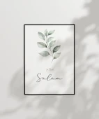 Selam Minimal Botanik Duvar Poster thumbnail 1