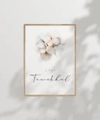 Tevekkül Minimal Çiçek Temalı Duvar Poster thumbnail 3