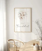 Tevekkül Minimal Çiçek Temalı Duvar Poster thumbnail 7