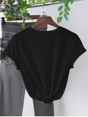 Baskılı T-shirt - Siyah thumbnail 2