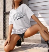 Bisiklet Yaka Baskılı T-shirt - Beyaz thumbnail 2