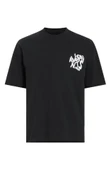 Erkek Baskılı Oversize T-shirt - Siyah thumbnail 3