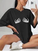Baskılı T-shirt - Siyah thumbnail 1