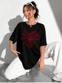 Baskılı T-shirt - Siyah thumbnail 3