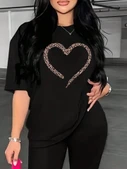 Baskılı T-shirt - Siyah thumbnail 1