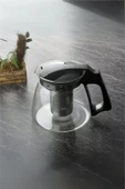 Süzgeçli Cam Demlik 1100 ml thumbnail 1