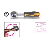 Beta 1/4'' Lokma Cırcır Kolu 900/58 thumbnail 2