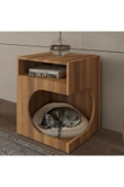 klubeconcept MiniHide Modern Evcil Yuva Raf % 100 MDF CEVİZ thumbnail 1